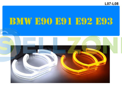 LED δίχρωμα κρυστάλλινα μάτια αγγέλου για BMW E90 E92 - L07 / L08